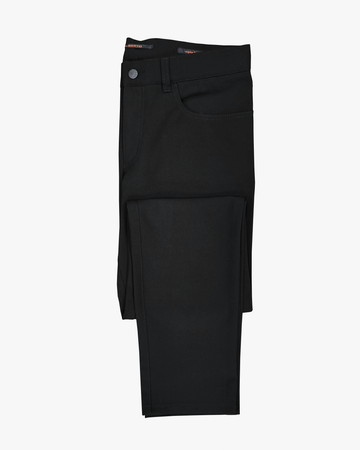 Pipe Regular Fit Casual Pant in Black