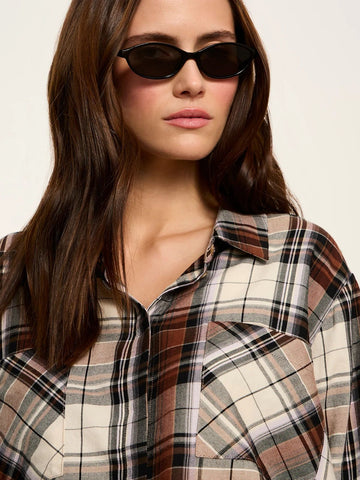 The City Plaid Shirt in Haze Plaid
