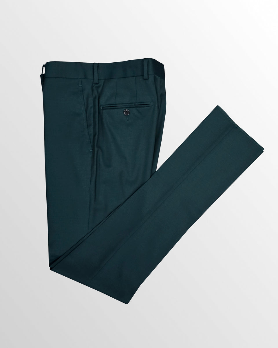 Classic Collection Solid Black Super 120's Merino Wool Suit main image 1