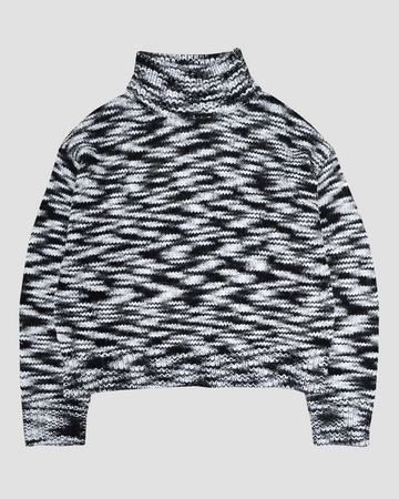 Camilla Turtle Neck Pullover in Salt & Pepper