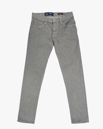 Cool Tapered Leg Jean in Dove Grey Diagonal