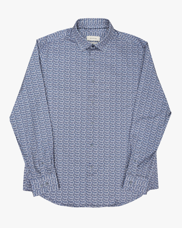 OoohCotton Sport Shirt in Cobalt