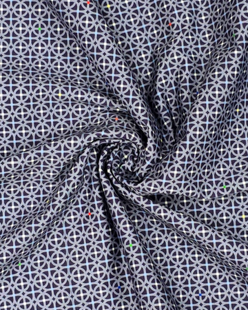 OoohCotton Sport Shirt in Eggplant Circles