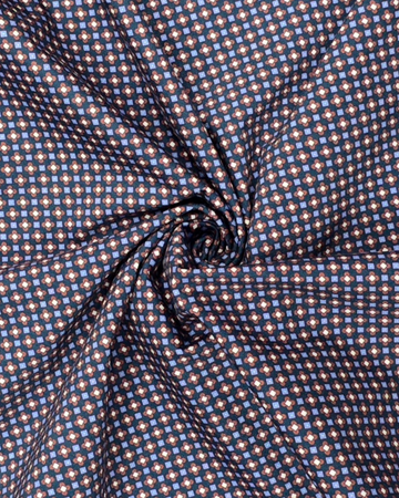 OoohCotton Sport Shirt in Eggplant Quad Mosaic