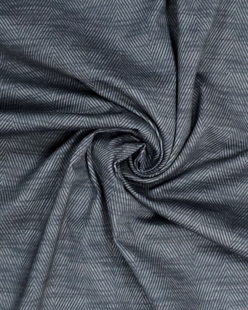 OoohCotton Sport Shirt in Black Herringbone