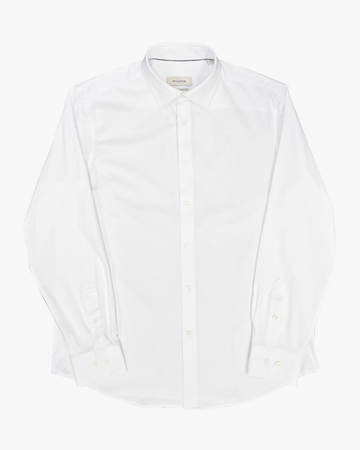 OoohCotton Sport Shirt in Solid White