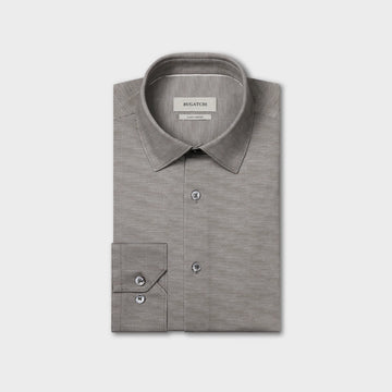OoohCotton Casual Herringbone Shirt in Olive
