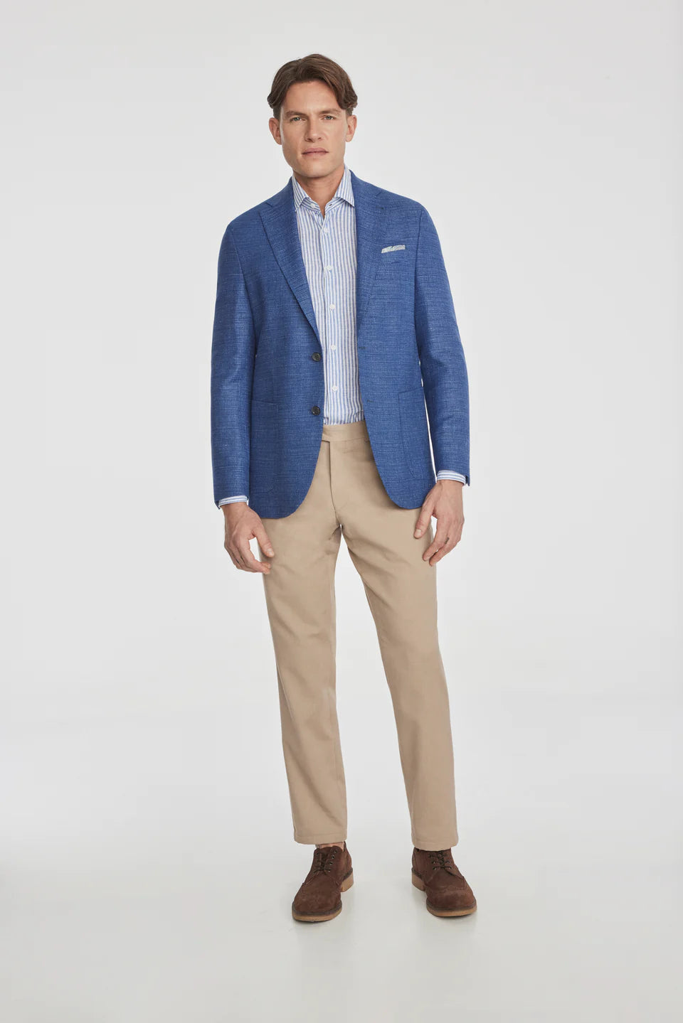 Jack Victor Hampton Wool Sport Jacket in Medium Blue