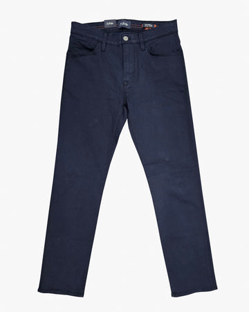 Courage Straight Leg Casual Pant in Navy Twill