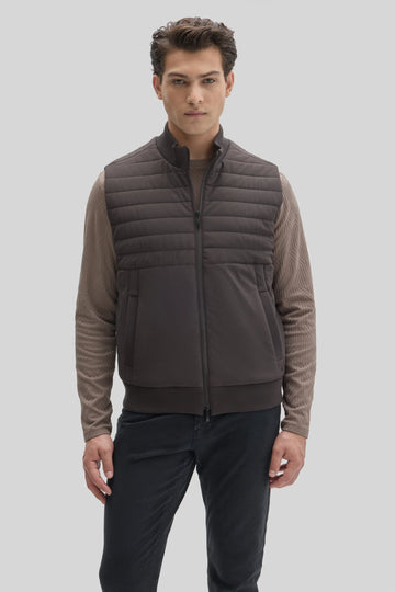 Fremantle Quilted Vest in Espresso