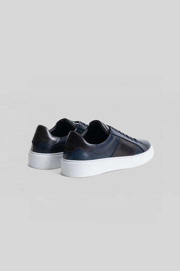 Dion Leather Sneaker in Blue