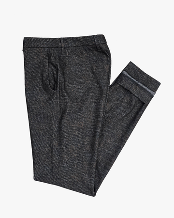 Rob Slim Fit Premium Chino in Warm Brown Fleck