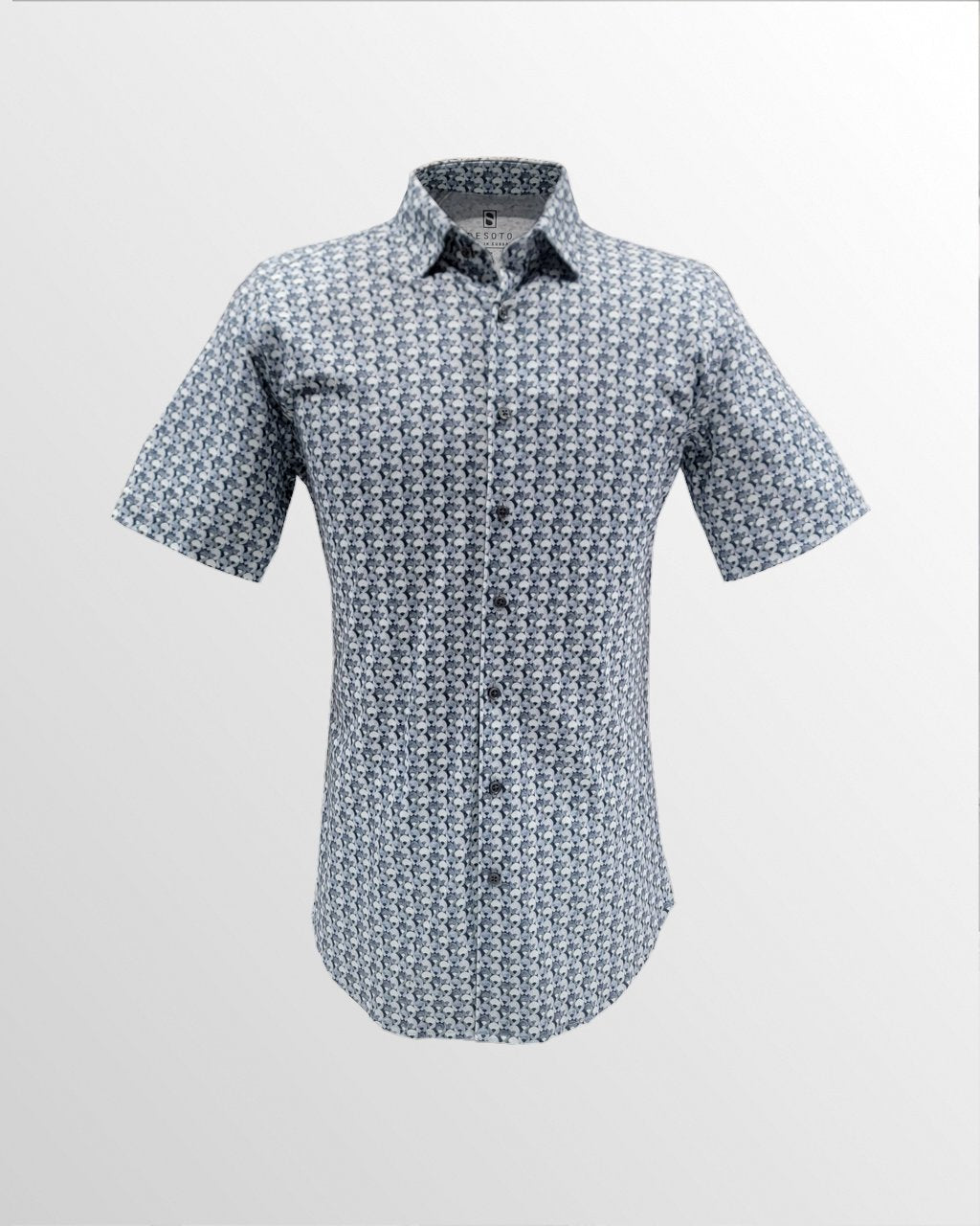 Desoto Short Sleeve Jersey Shirt in Folded Circles