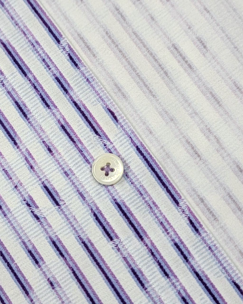 Bugatchi OoohCotton Casual Shirt in Blue/Purple Stripe