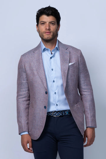 Sette Sport Jacket in Lino Red Grey