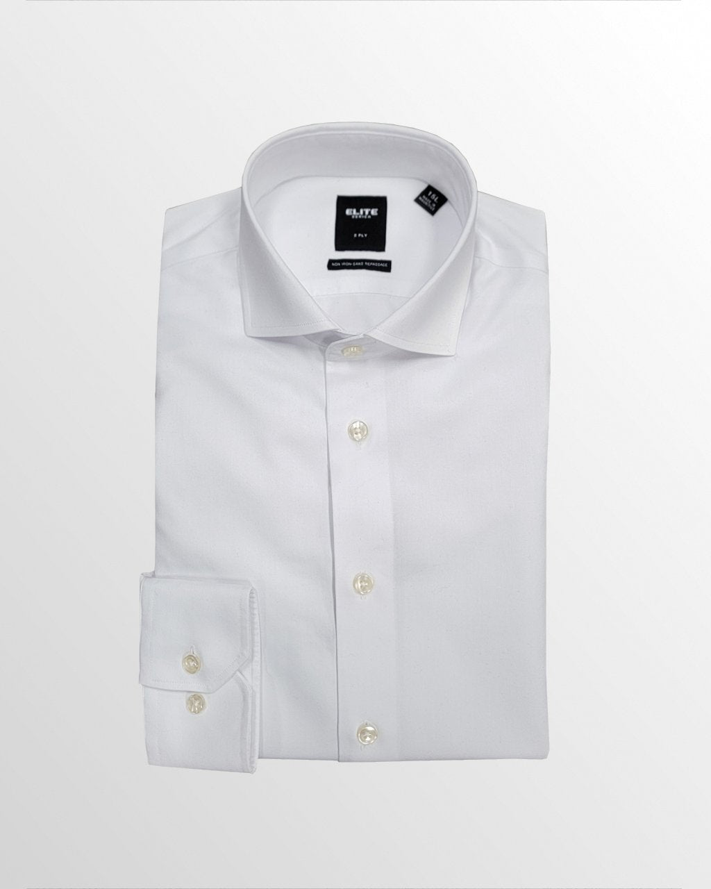 Serica Elite Twill Dress Shirt – White