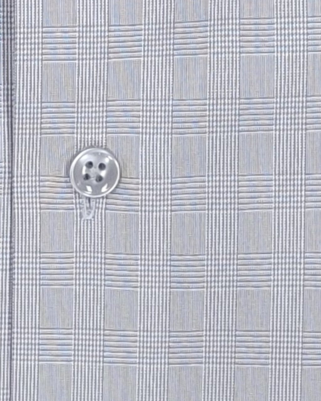 Serica Elite Windowpane Plaid Dress Shirt - Grey