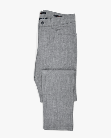 Pipe Regular Fit Casual Pant in Grey