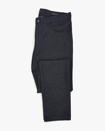 Pipe Regular Fit Casual Pant in Charcoal