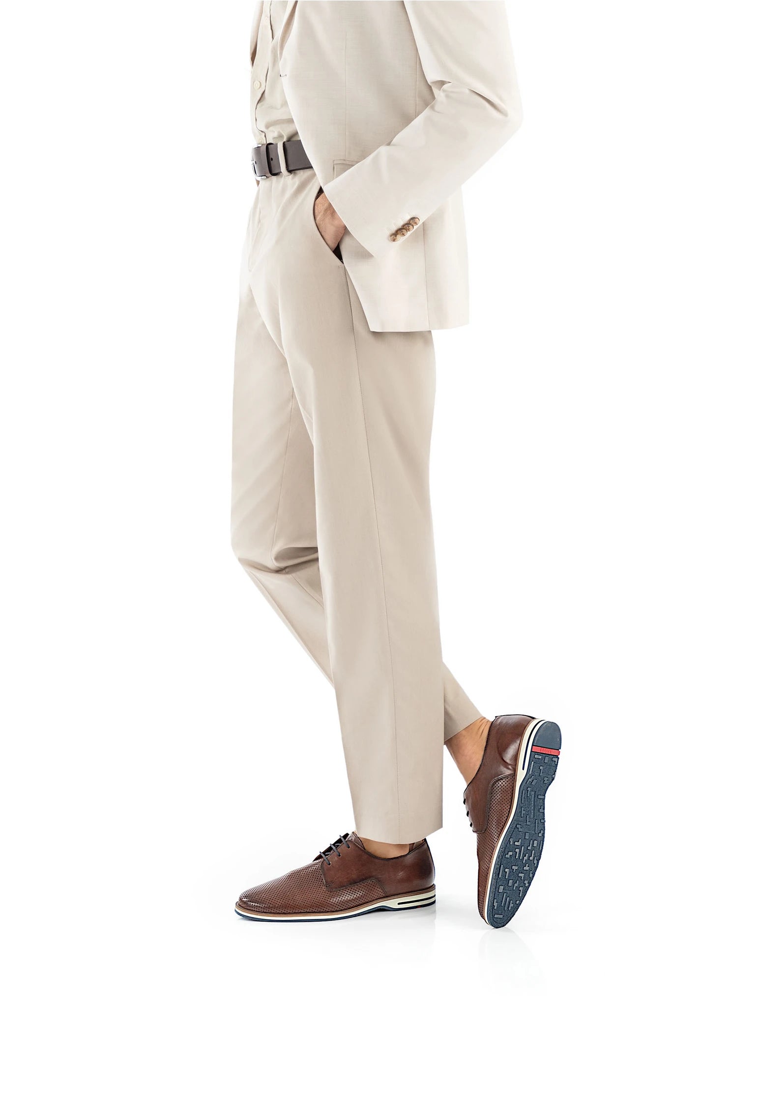 Demond Derby Shoe in Brown