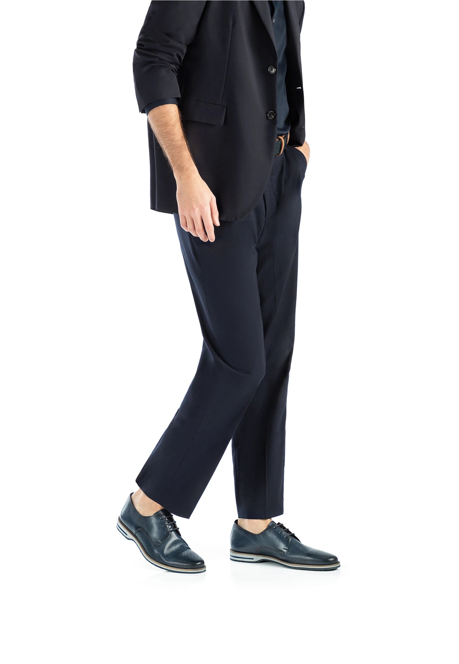 Demond Derby Shoe in Atlantic Blue