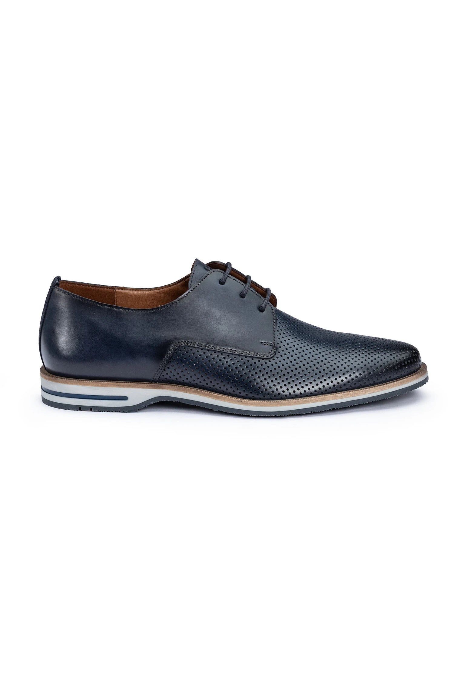 Demond Derby Shoe in Atlantic Blue