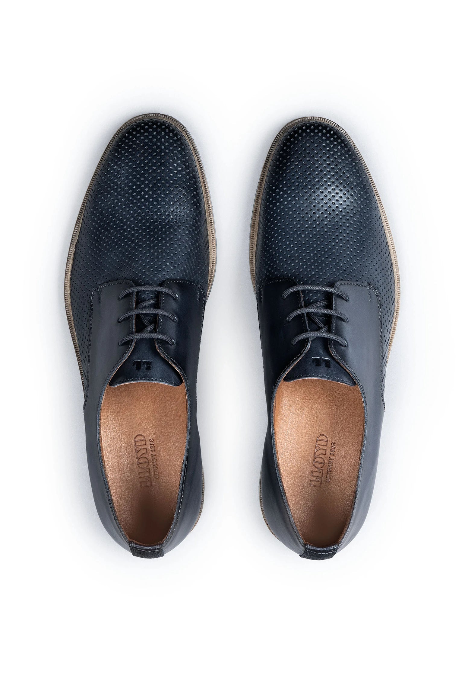 Demond Derby Shoe in Atlantic Blue
