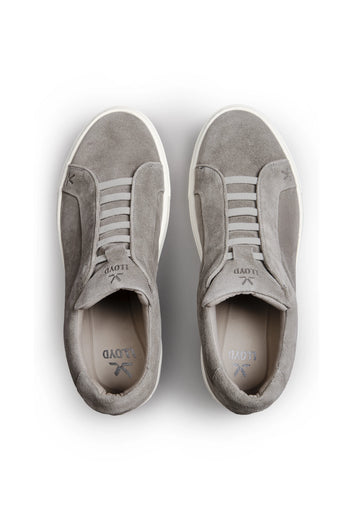 Metro Slip-On Sneaker in Grey Suede