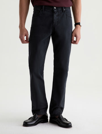 Everett Slim Straight Casual Pant in Sulfur Antique Black