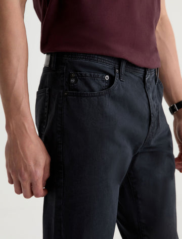 Everett Slim Straight Casual Pant in Sulfur Antique Black