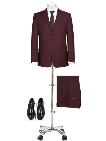 Slim Fit Suit in Burgundy