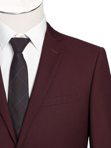 Slim Fit Suit in Burgundy