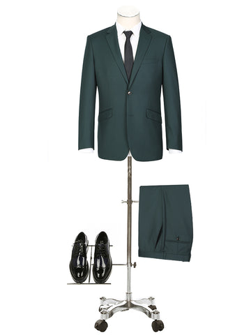 Slim Fit Suit in Forest Green