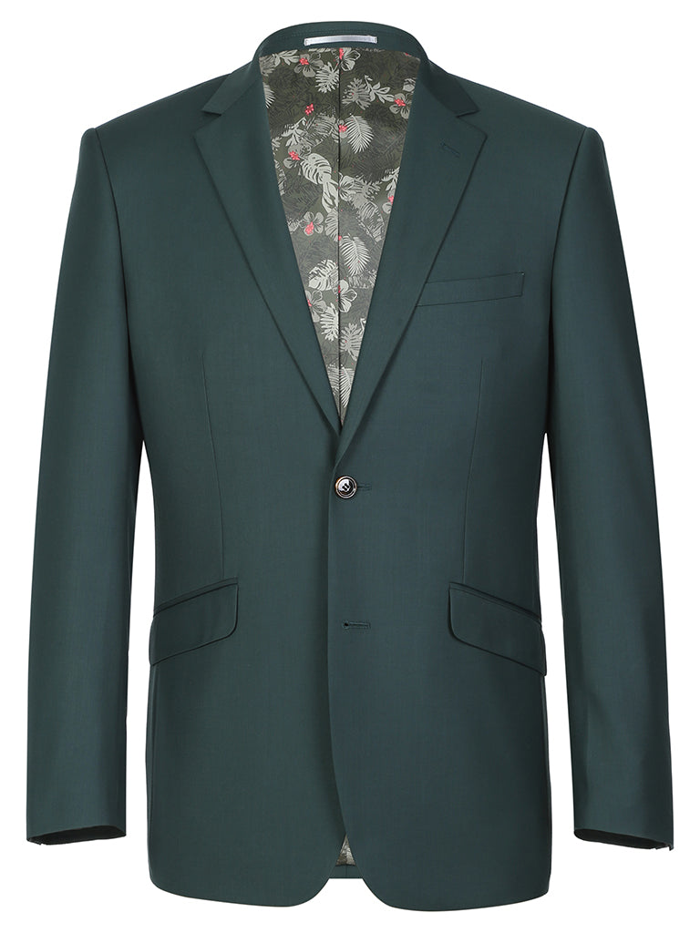 Slim Fit Suit in Forest Green
