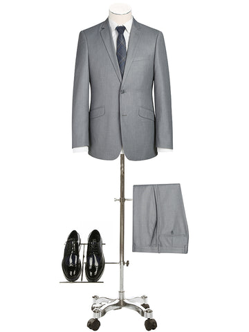 Slim Fit Suit in Silver Grey