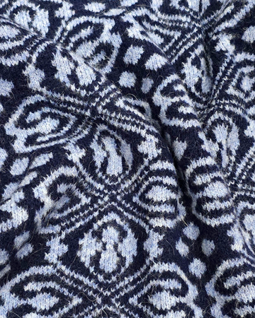 Geometric Print Pullover in Blue