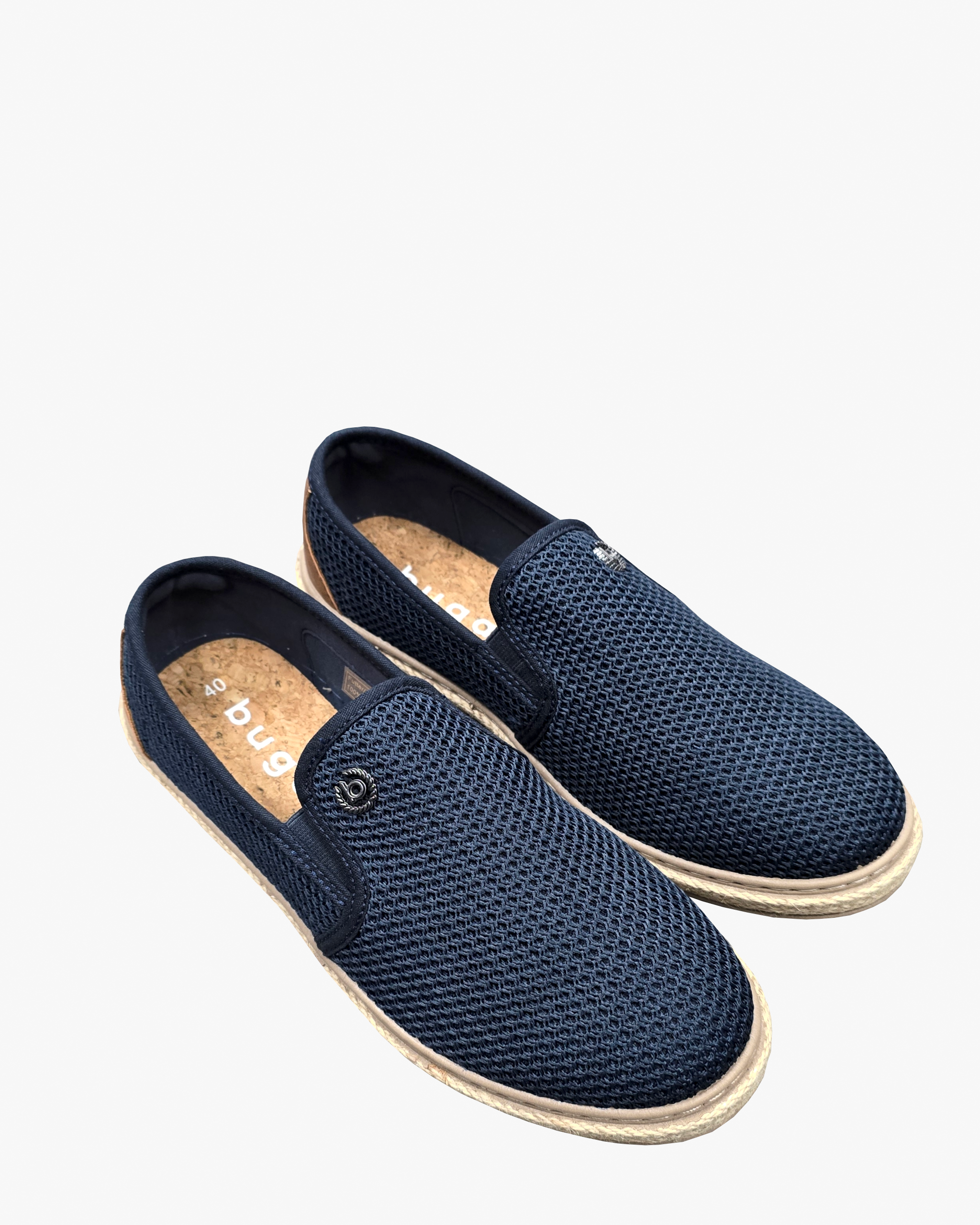 Woven Slip On in Dark Blue