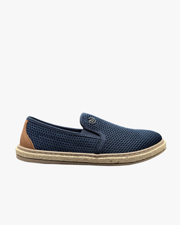 Woven Slip On in Dark Blue