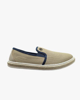 Woven Slip On in Beige