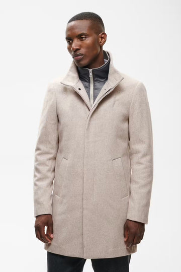 Harvey Wool Coat in Simply Taupe