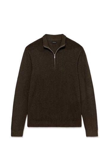 Lagoon 1/4 Zip Pullover in Turkish Coffee Melange