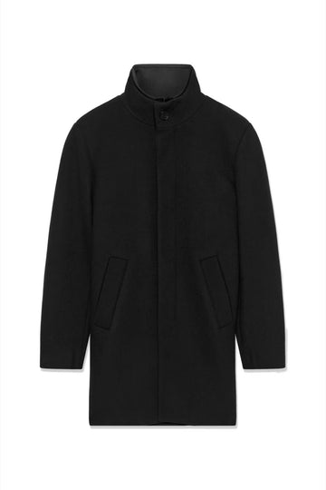 Harvey Wool Coat in Black