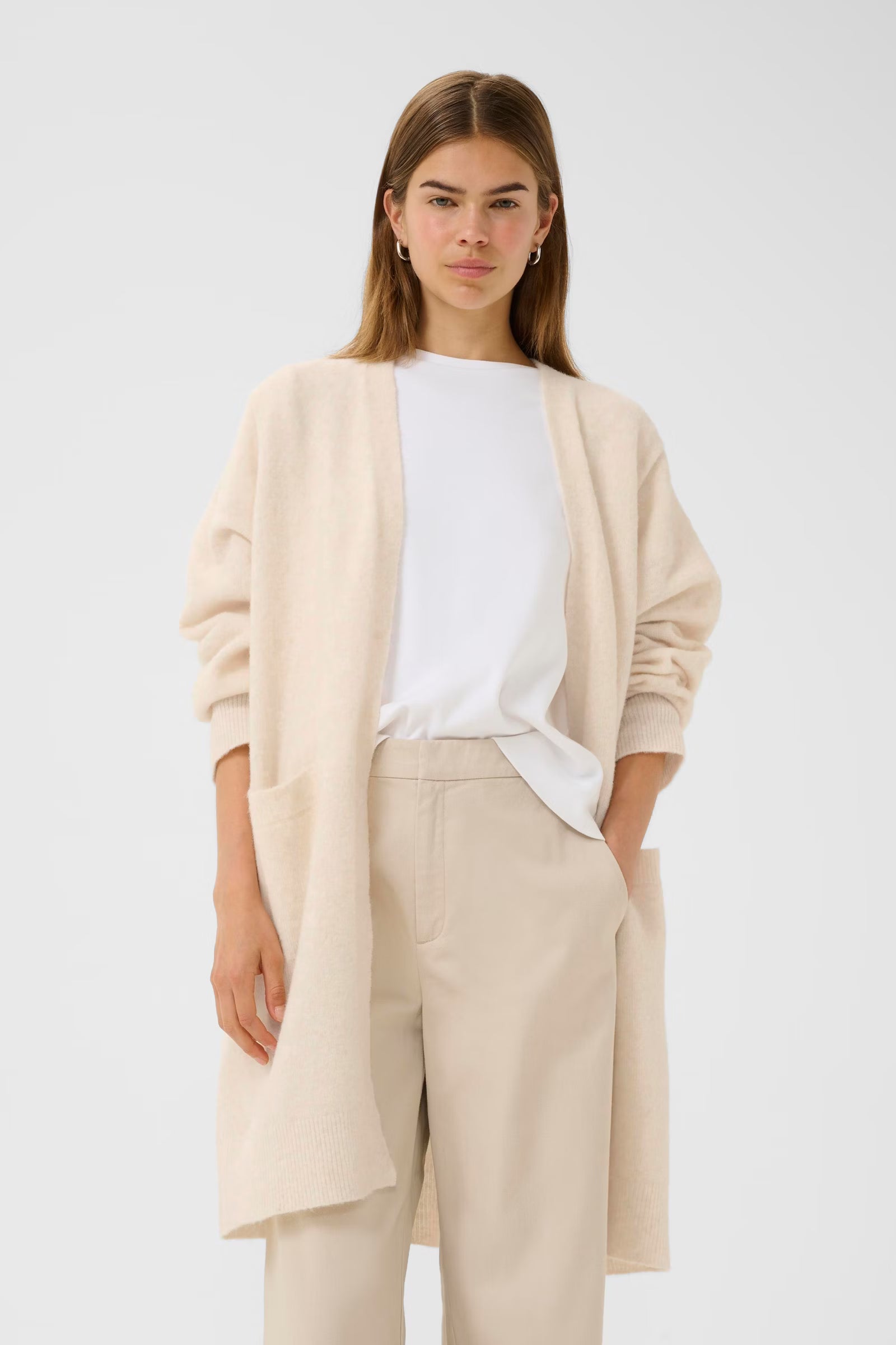 Guni Cardigan in Whisper White Melange