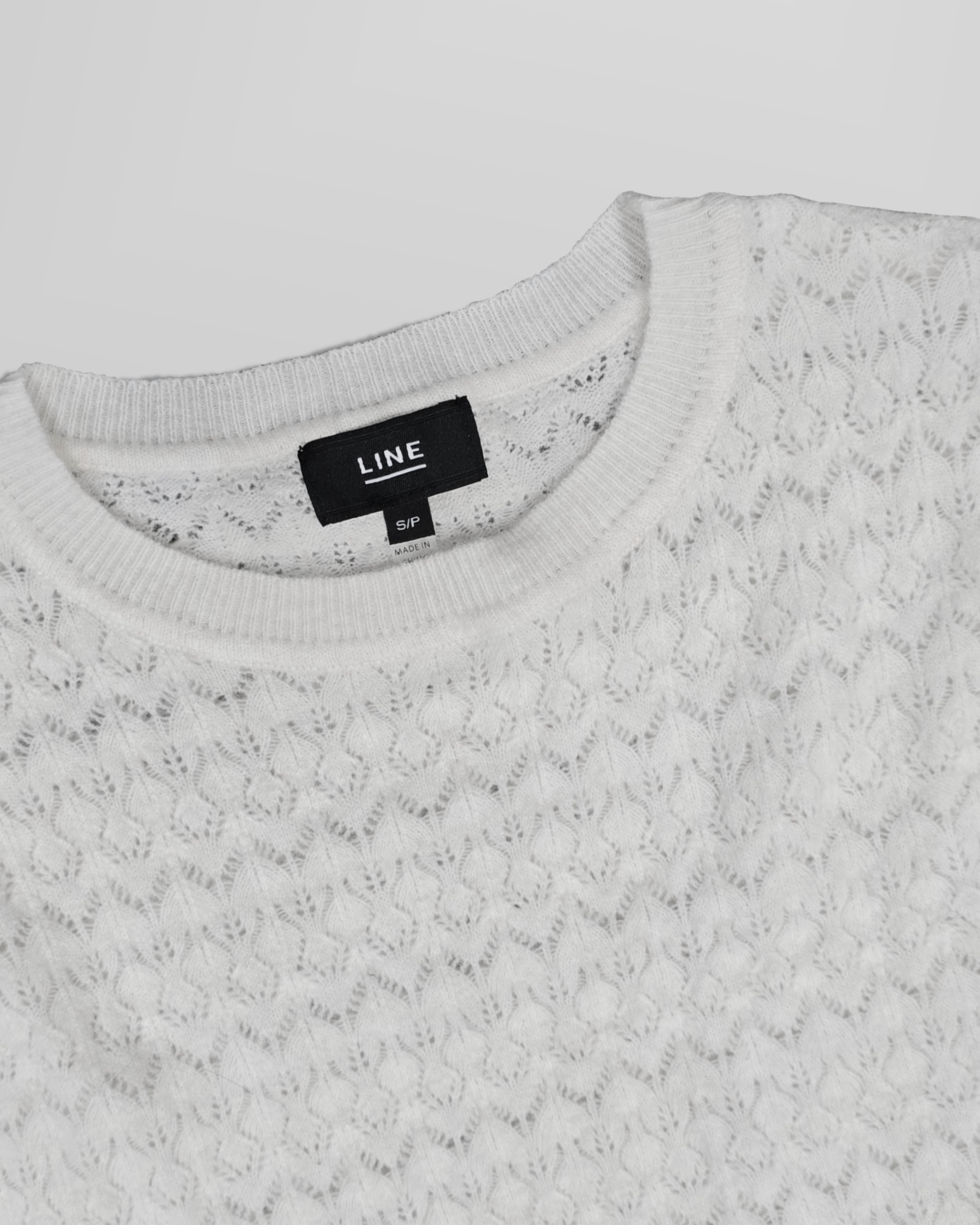 Simona Lace Sweater in Chantilly