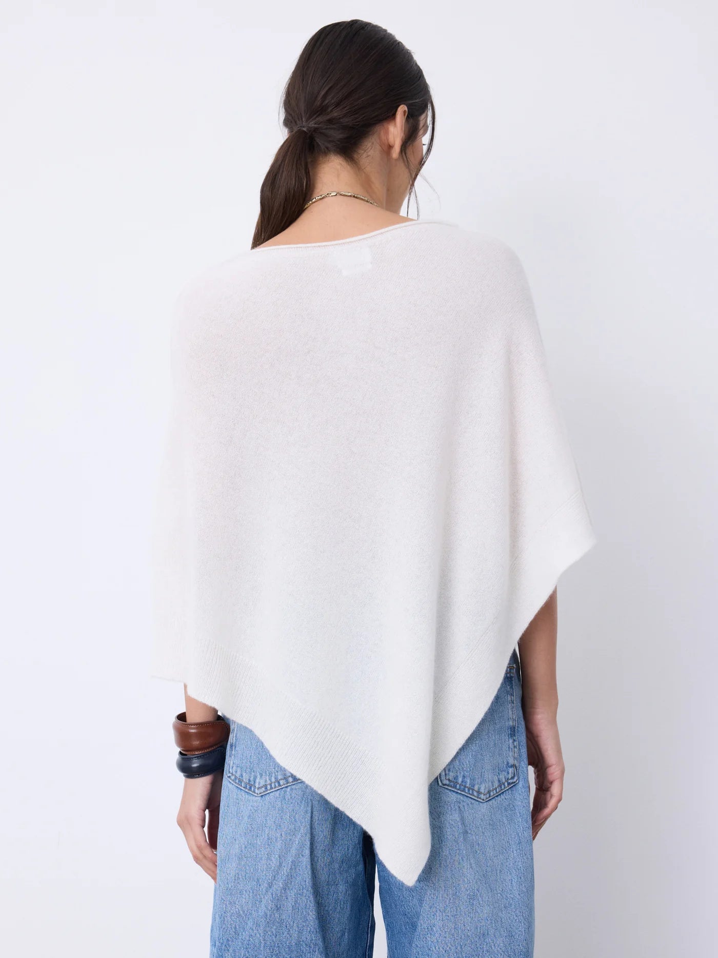 Auguste Luxe Cashmere Cape in Ecru