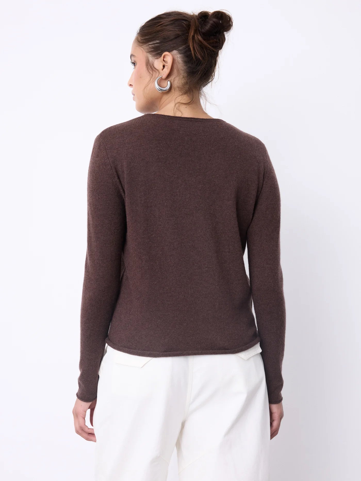 Ayla Cashmere Sweater in Coffee