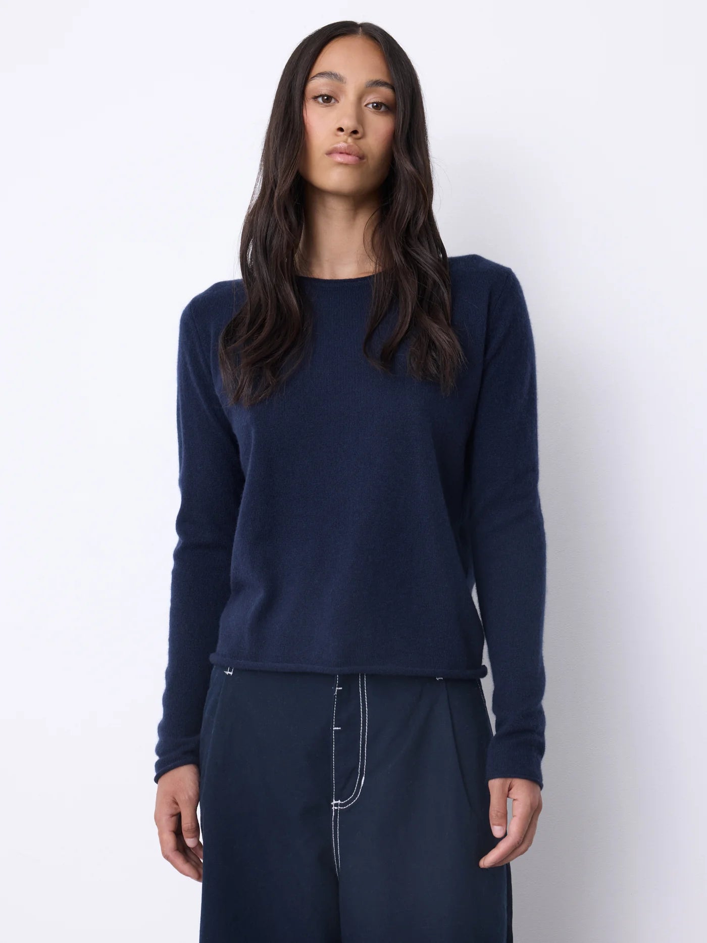 Ayla Cashmere Sweater in Marine