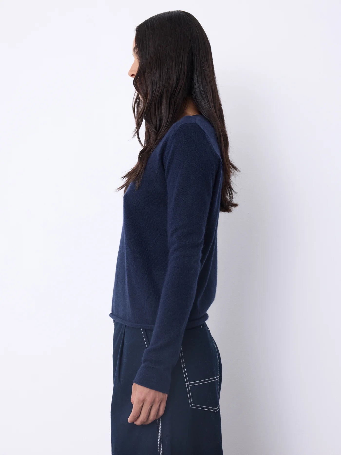 Ayla Cashmere Sweater in Marine
