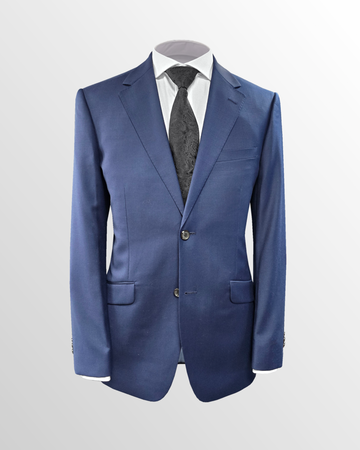 Wool Slim Fit Suit in New Navy