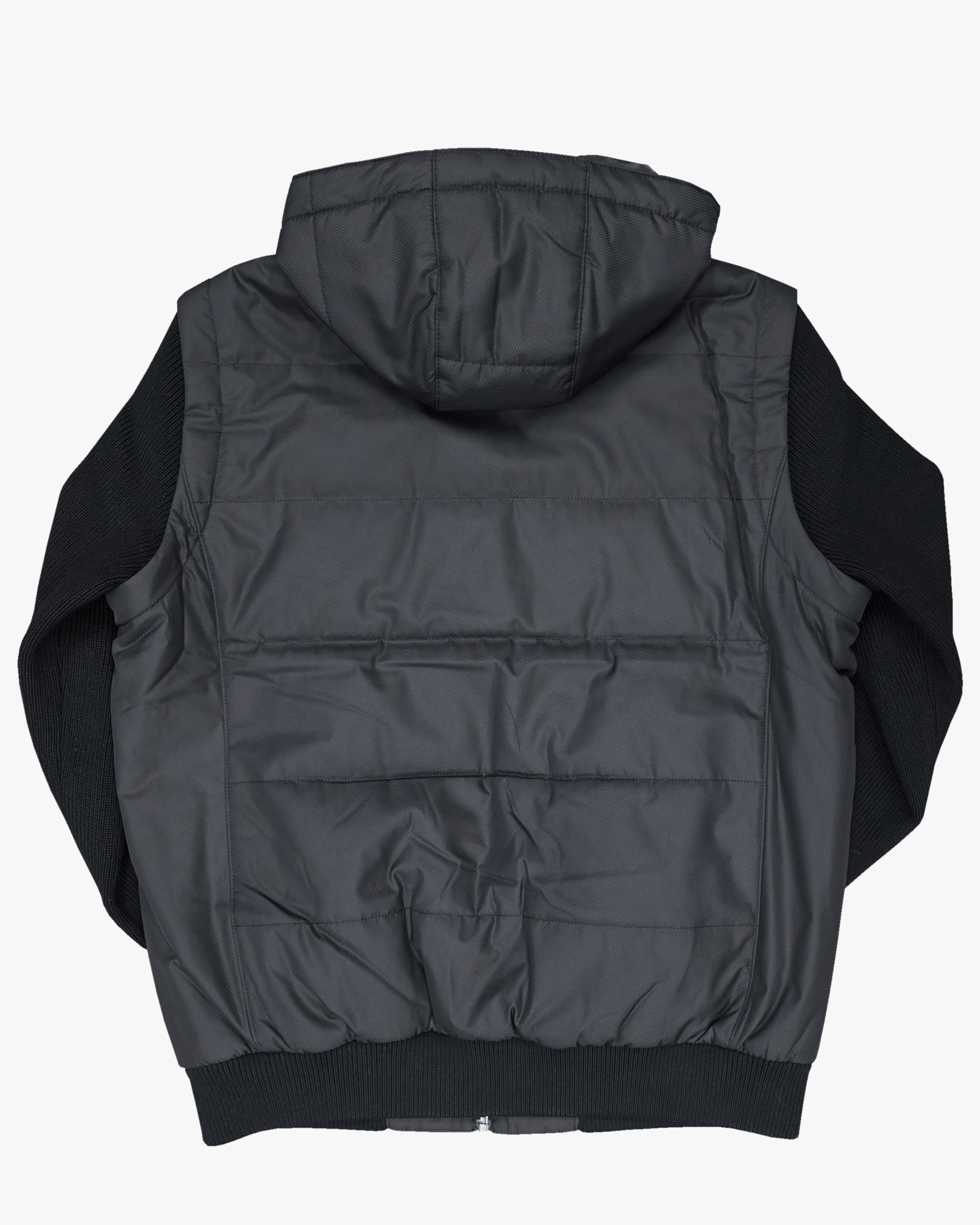 Full Zip Outerwear Jacket in Black